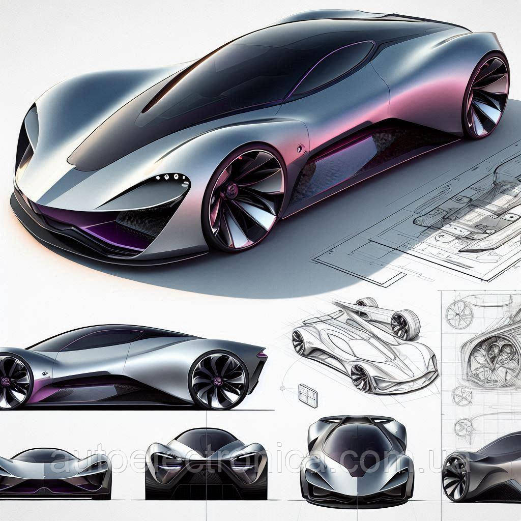 Картина на полотні "Futuristic Sports Car" | FSC.7.38