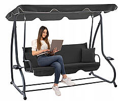 Садова гойдалка Garden Line KRE3101 210x120x170 см антрацит