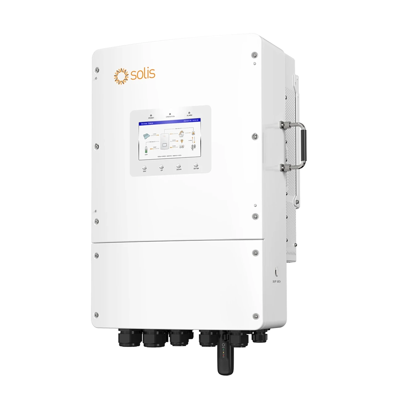 Гібридний інвертор Solis S6-EH3P12K-L 12 кВт 48V 2 MPPT Wi-Fi 380V, трифазний