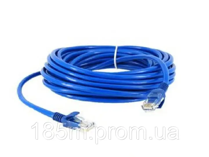 Патч-корд ATCOM RJ45 - RJ45 UTP Cat.5e 10m blue 9166, фото 1