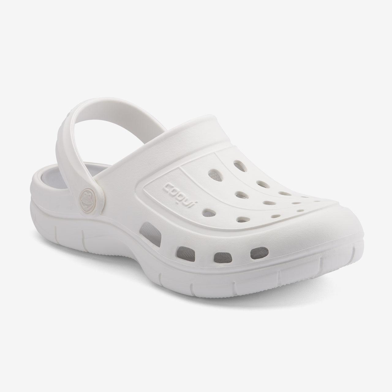 Сабо (крокси) COQUI чоловічі JUMPER (6351 White/Khaki Grey) білий/сірий