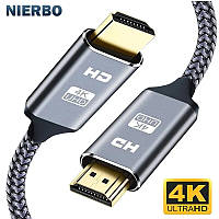 Кабель HDMI HDMI 4K UltraHD надшвидкісний HDMI 2.0 HDR для HD TV ноутбука проєктора сумісний з усіма вашими пристроями HDM
