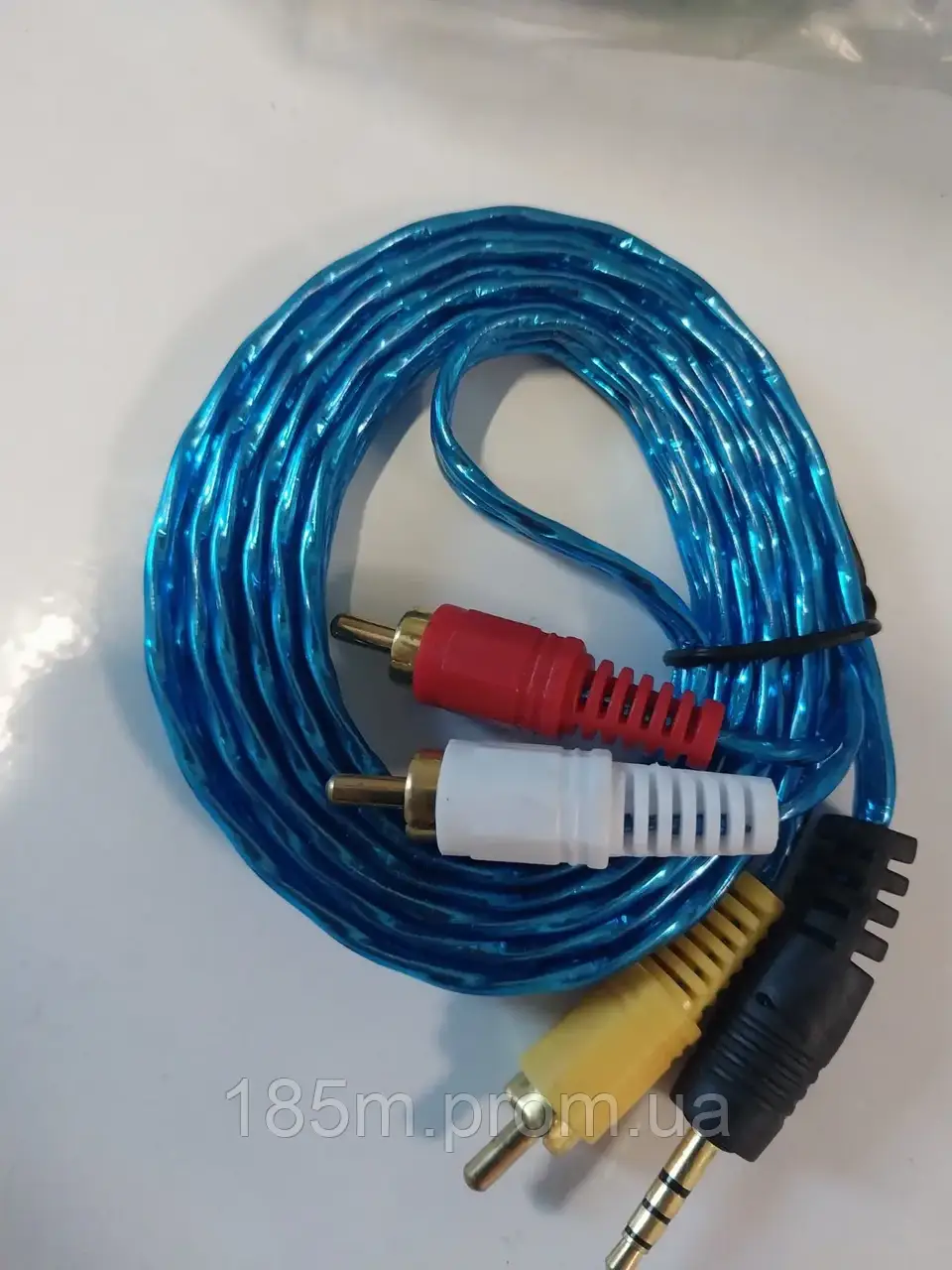 Кабель jack - 3RCA 1.5м силікон, фото 1