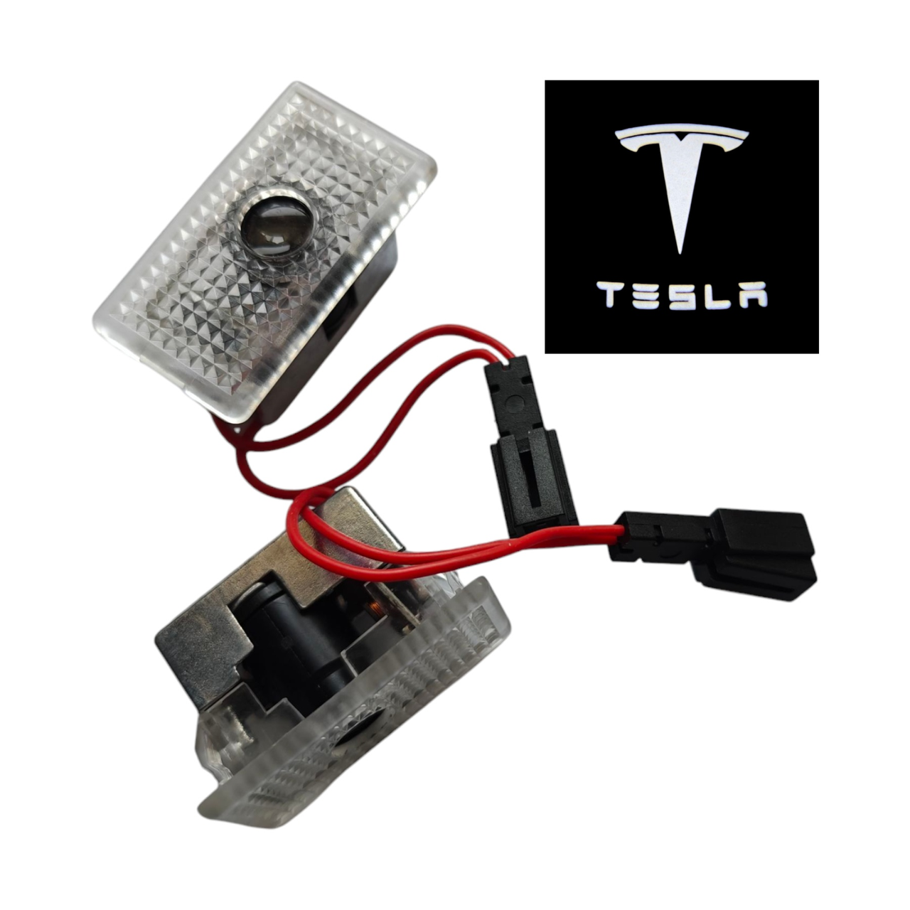 Світлодіодне штатне підсвічування на дверях автомобіля з логотипом Tesla 3, S, X, Y