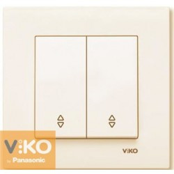 Вимикач 2-й прохідний Крем Karre Viko, 90960117