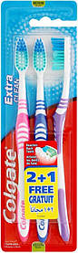 Зубні щітки COLGATE, різнобарвні, 3 шт.