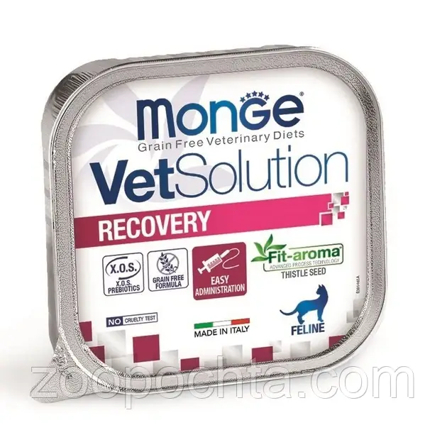 Вологий корм для кішок Monge VetSolution Recovery у період одужання 100 гр 24 шт