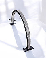 Безтіньова настільна лампа для манікюру "Moon" в чорному кольорі зі стразами