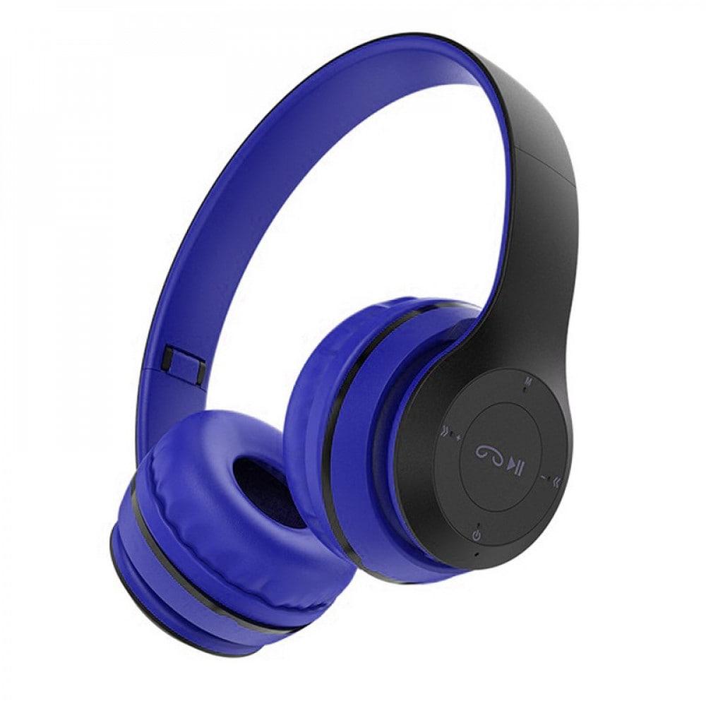 Бездротові накладні навушники з мікрофоном BOROFONE BO4 (Bluetooth 5.0) Blue, фото 1