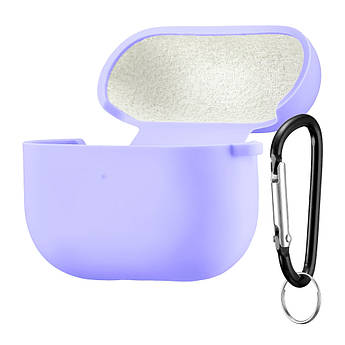 Чохол Silicone Case Fibra для навушників Apple AirPods 4 (Lilac)