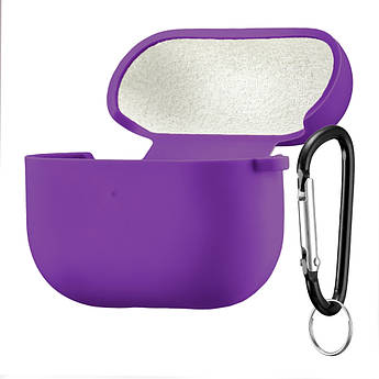 Чохол Silicone Case Fibra для навушників Apple AirPods 4 (Violet)