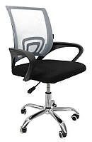 Стілець офісний колір чорний + сірий