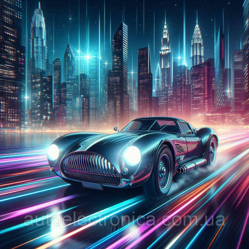 Картина на полотні "Elegant Car in the Night City" | ECV.7.13