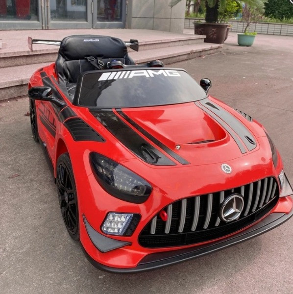 Дитячий електромобіль на акумуляторі Mercedes M 5112 з пультом радіокерування для дітей 3-8 років Червоний