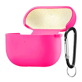 Чохол Silicone Case Fibra для навушників Apple AirPods 4 (Barbie Pink)