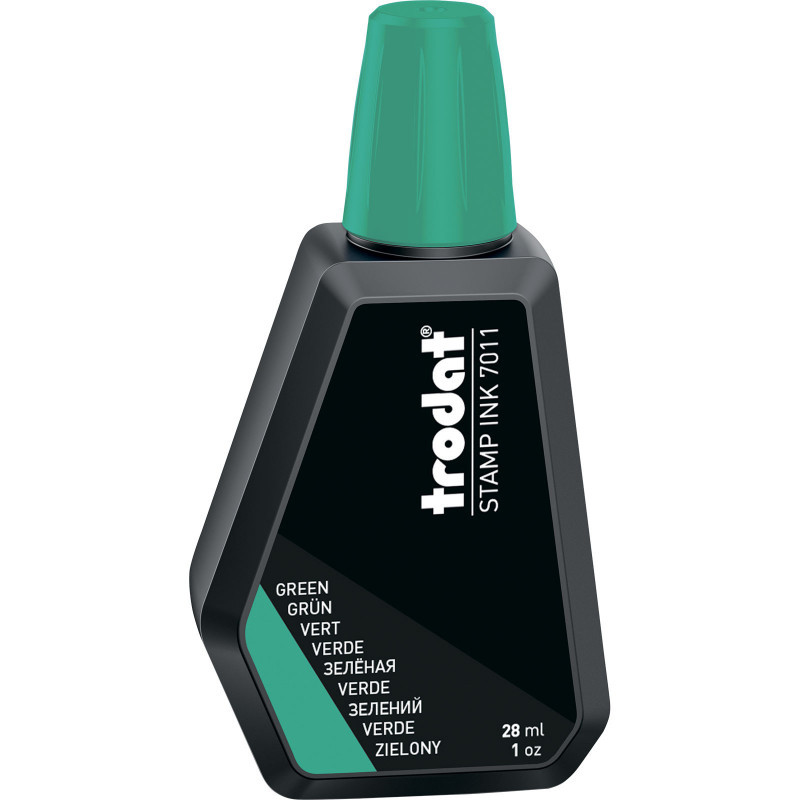 Фарба штемпельна зелена 28мм TRODAT 7011 (10), фото 1