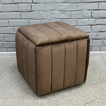 Пуф-трансформер 5в1 Остін-2 велюр коричневий 1-0-9005