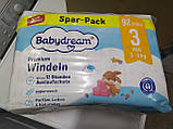 Дитячі одноразові підгузники Babydream Premium 3 Midi (5-9) кг 92 шт, фото 3