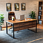 Стіл керівника Tobi Sho LOFT Volcano СКВ/1 прямий стільниця 36 мм, 1600х800х765 Фаєрвуд, фото 4