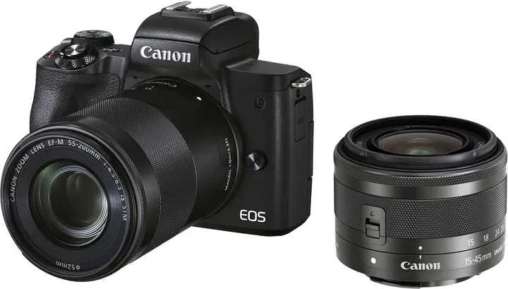 Canon EOS M50 Mark II kit 15-45 + 55-200 (4728C015) Бездзеркальний фотоапарат