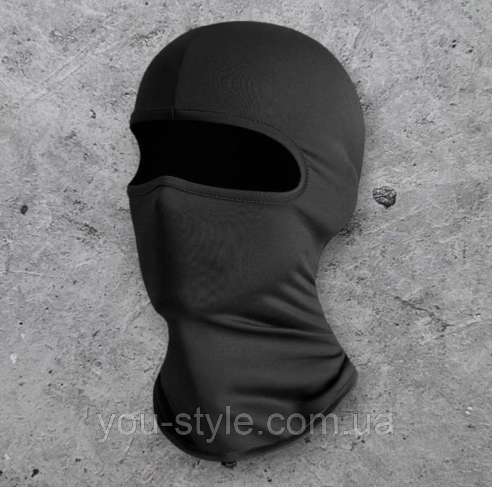 Балаклава унісекс ультра тонка чорна