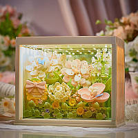 Конструктор нічник зеркало блоковий дитячий з підсвіткою квіти Жасмін