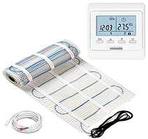 Нагрівальний мат MEXELL (0,5 м2) 75Вт з терморегулятором Ecoset Е51