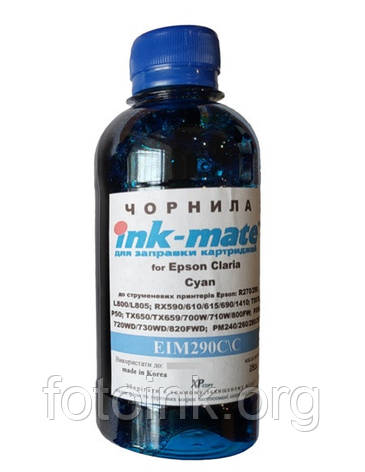 Чорнила Ink-Mate EIM290C/C Epson Cyan 200мл, фото 3