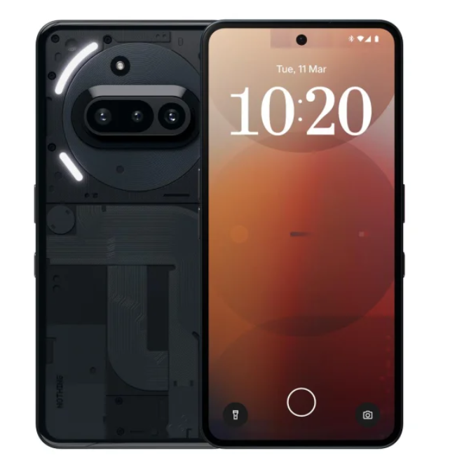 Смартфон Nothing Phone (3a) 5G 8/128GB Black 120Hz (A10400142)