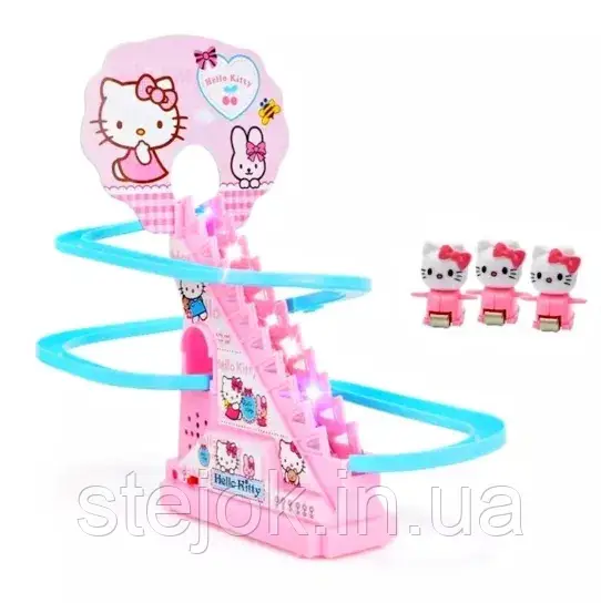 Дитячий трек із підйомником «Хеллоу Кітті » з підсвічуванням і звуком, фото 1