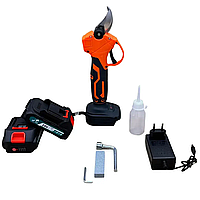 Потужний акумуляторний секатор з цифровим дисплеєм Mirson MS0142 : з АКБ 2шт-24V 2.0 Аh+ЗП EHA