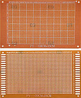 Макетна плата 90x150 мм одностороння гетинакс