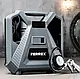 Мережевий, портативний, безоливний компресор FERREX cqb180d-1 (1100 Вт, 180 л, манометр, Німеччина), фото 6