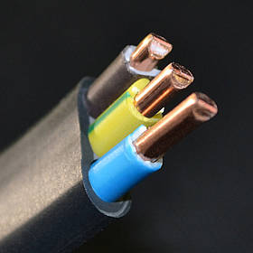 Кабель 3х2,5 ВВГ нг-П мідний Слобожанський КЗ СЕРТИФІКАТ