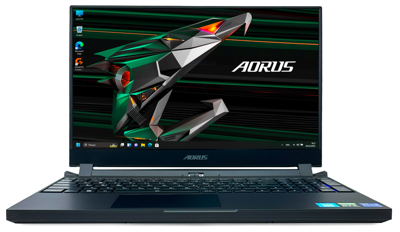 Ноутбук Gigabyte Aorus 5 SE4: Core i7-12700H / RAM 16 ГБ / GeForce RTX 3070, 8 ГБ / SSD 1 ТБ / 15.6"