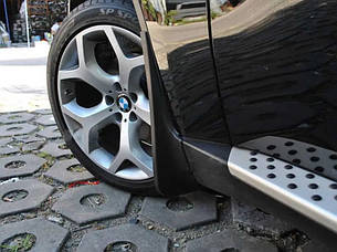 Бризковики Premium з порогами (4 шт) для BMW X5 E-70 2007-2013 рр, фото 3