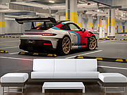 Фотошпалери 3д на стіну самоклеючі плівка Oracal в спальню, кухню, зал "Porsche GT3RS", фото 2
