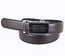 Чоловічий ремінь зі штучної шкіри під штани UK888-32 чорний, фото 2