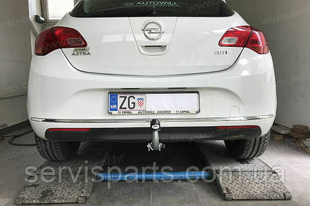 Фаркоп Opel Astra J 2009-2015 (Опель Астра J хетчбек) оцинкований, фото 1