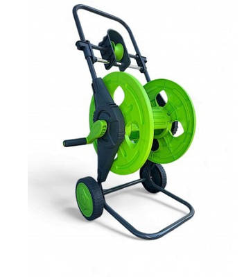 Візок із укладачем для шланга довжиною до 60 м (1/2" - до 60 м, 5/8" - до 50 м, 3/4" - до 30 м), салатовий