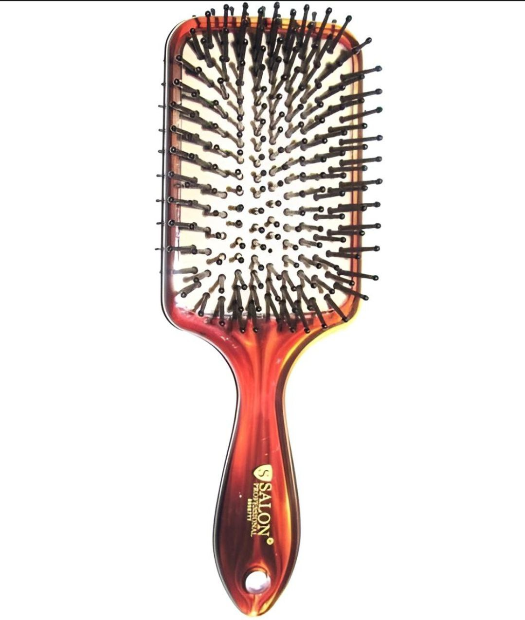 SALON 69087 TT Гребінець пластиковий, бурштиновий