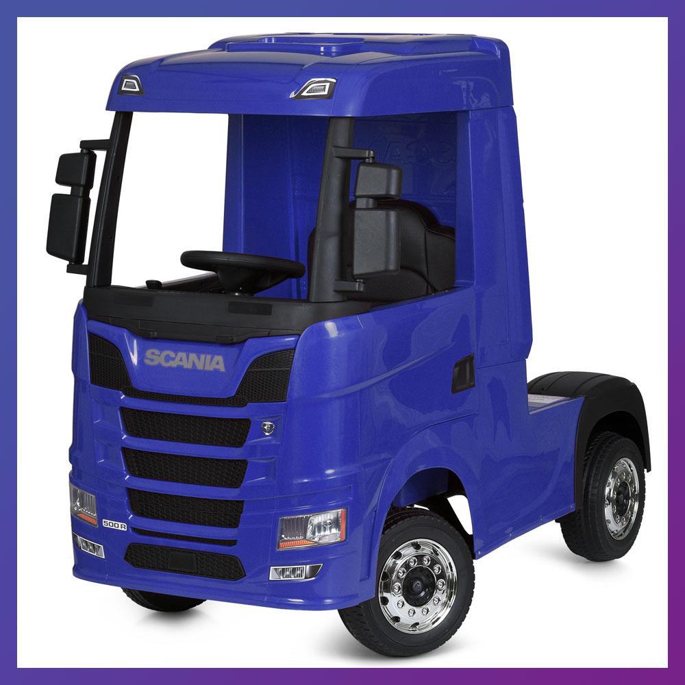Дитяча електромобіль-машина Scania M 6062 з пультом радіокерування для дітей 3-8 років Синій