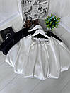Жіноча біла коротка спідниця-баллон, фото 5