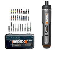 Електрична викрутка WORX WX242 Electric Screwdriver 30 в 1 із пластиковим кейсом