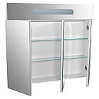 Дзеркальна шафа ЮВВІС у ванну кімнату 90 см з підсвіткою МАРКО Z-90 LED, фото 2