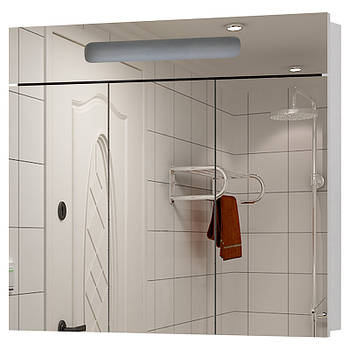 Дзеркальна шафа ЮВВІС у ванну кімнату 90 см з підсвіткою МАРКО Z-90 LED