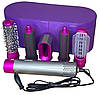Фен стайлер 5в1 HAIR BRUSH Styler для волосся у фіолетовому подарунковому кейсі 1000 Вт, фото 8