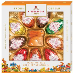 Марципановые яйца Niederegger Marzipan Hase und Eier Variationen 175g