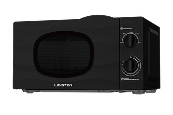 Мікрохвильова піч LIBERTON LMW-2702, 20 л, 700 Вт, механічне управління, 5 рівнів потужності, чорна