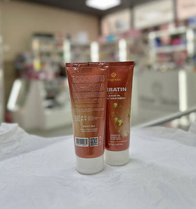 Незмиваємий кондиціонер для волосся Bogenia  Keratin Leave-in Hair Treatment 100мл, фото 2